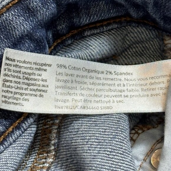 Eileen Fisher Denim Jeans Womens Medium M Dark Wash Straight Leg 32x28 - Picture 7 of 7